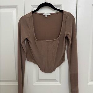 Corset Long Sleeve Women's Top